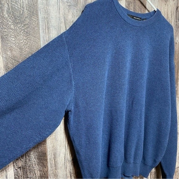 Greg Norman-Blue 100% Cotton Crewneck Sweater- Sz. XXL - Picture 2 of 5